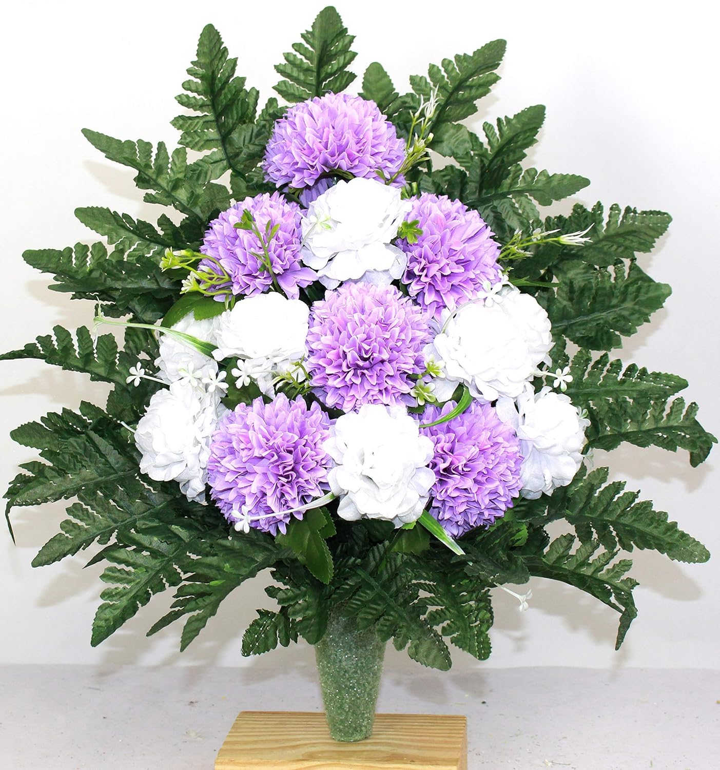 Amazon Com Mini Carnation S Cemetery Arrangement For Mausoleum Handmade