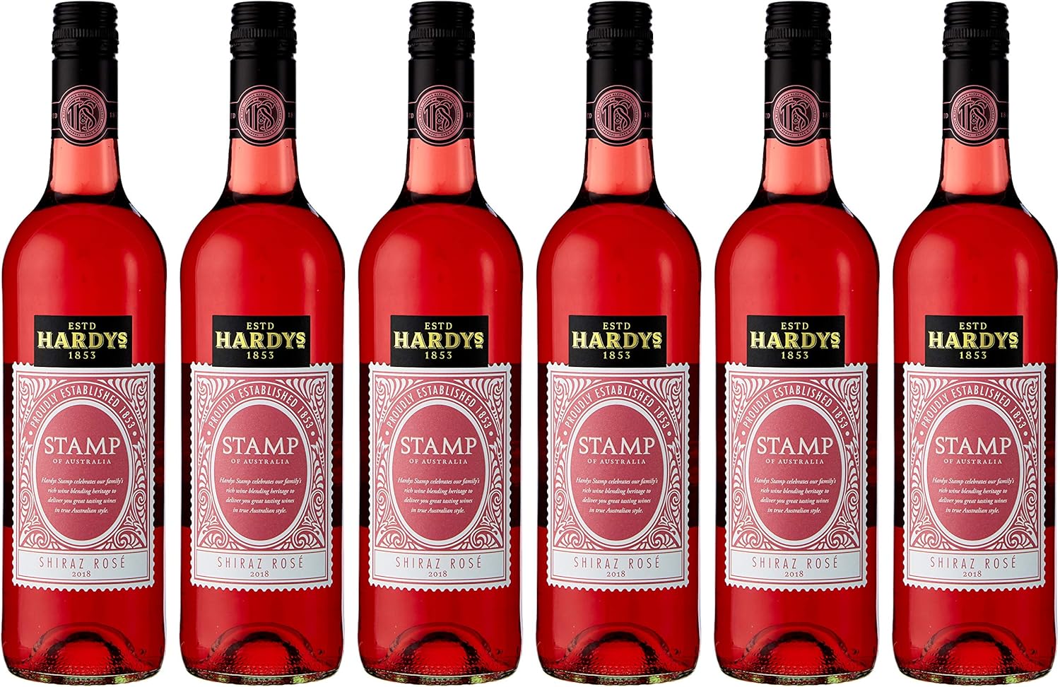 Hardys Stamp of Australia Shiraz Rose Wine, 75 cl (Case of 6) Amazon