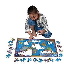 eeBoo: World Map 100 Piece Puzzle, Provides