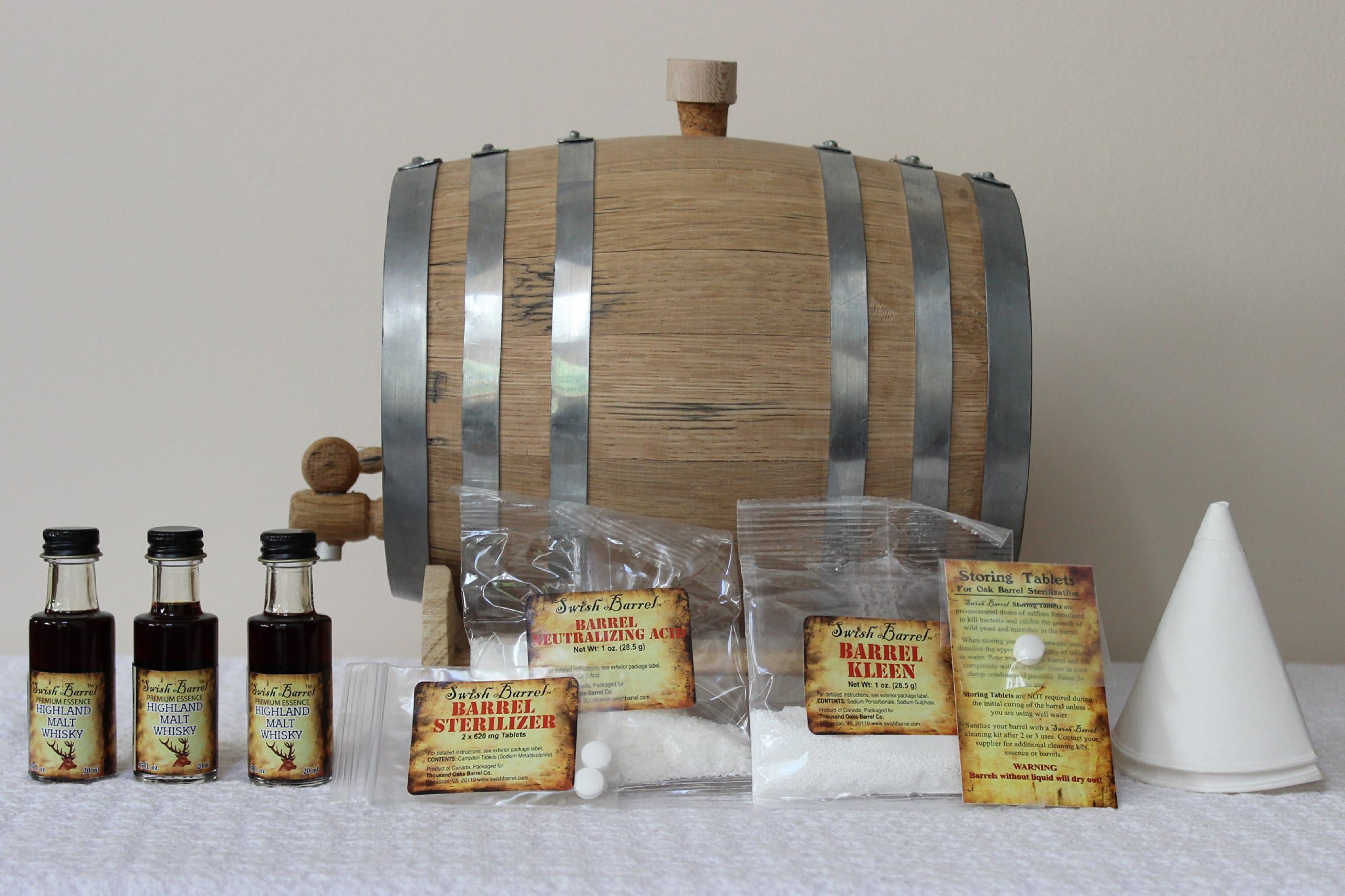 3-Liter American White Oak Barrel Whiskey Kit