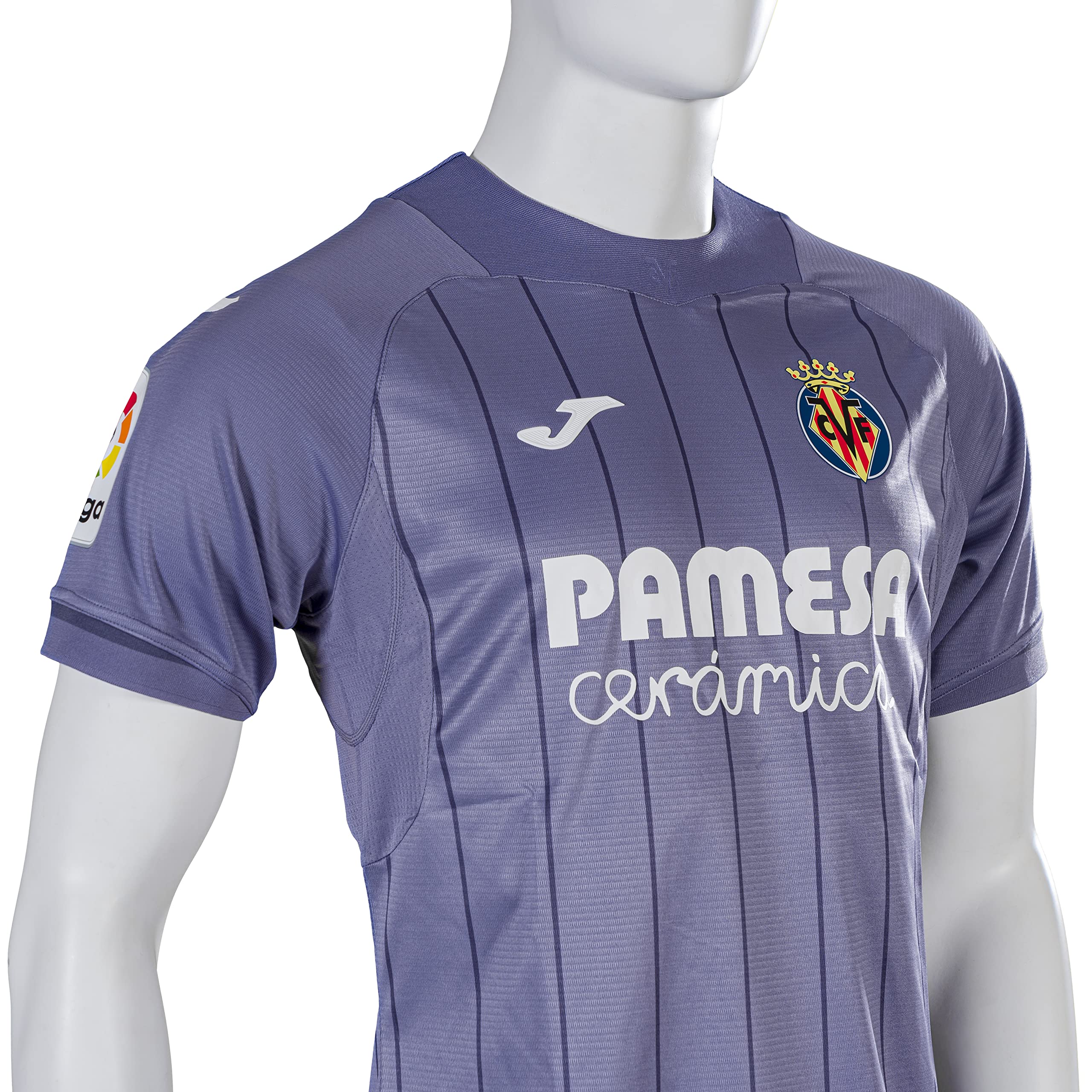 Villarreal CF Official 22/23 Second Kit Match Jersey, Hort Sleeve T-Shirt, Unisex, Purple, L