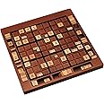 WE Games Wooden Sudoku Board with Storage Slots in Medium Stain - 11.5 in.