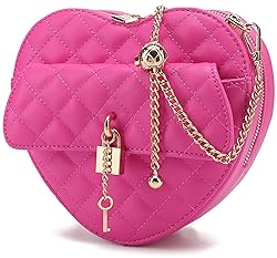 lola mae Heart Shape Satchel Crossbody Purse for