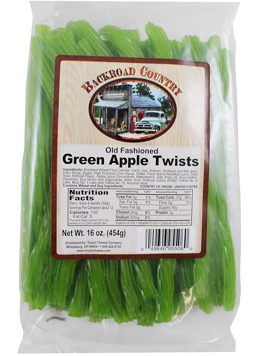 Backroad Country Old Fashioned Green Apple Twists One16 Ounces