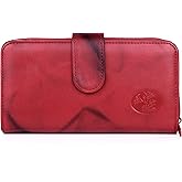 Julia Buxton Heiress Checkbook Wallet Red