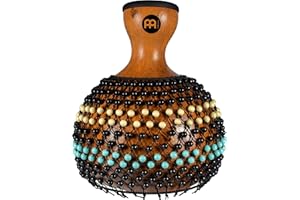 MEINL PERCUSSION Shekere Gourd Instrument with Adjustable Beaded Net — NOT MADE IN CHINA — Natural Shell, 2-YEAR WARRANTY