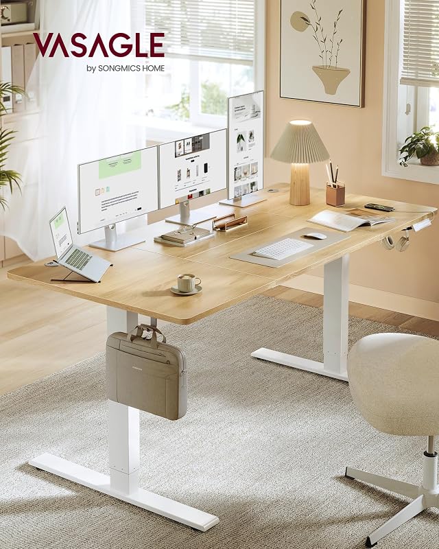 Höhenverstellbarer Schreibtisch, mit USB-C, 180 x 80 cm