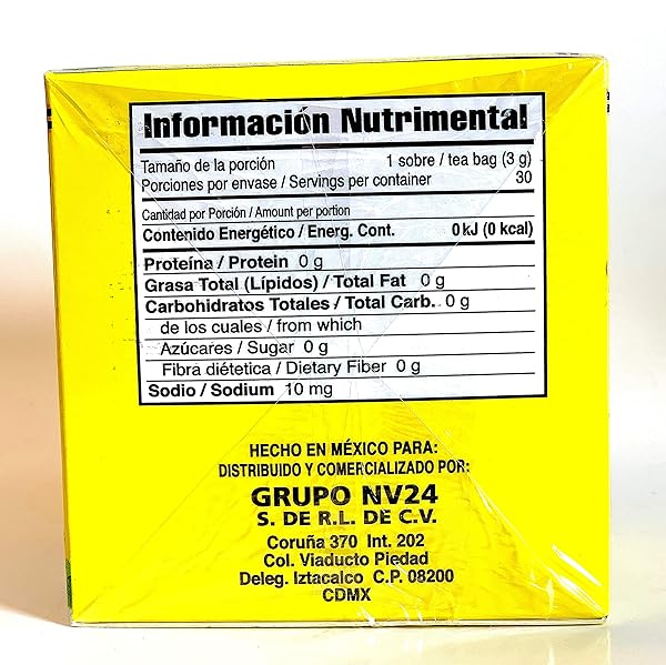 TEA CHUPA PANZA, TEA BASED ONGINGER ROOT, PINNEAPPLE, FLAXSEED & CINNAMON (30 TEA BAGS/0.10 OZ EACH)