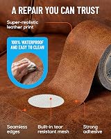 MATCH 'N PATCH Leather Repair Tape Whiskey 15 ft x 2.25 in Realistic Pattern view 6
