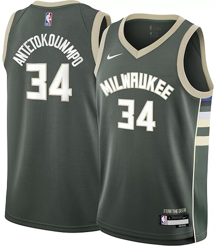 Amazon.com: Nike Giannis Antetokounmpo Milwaukee Bucks NBA Boys