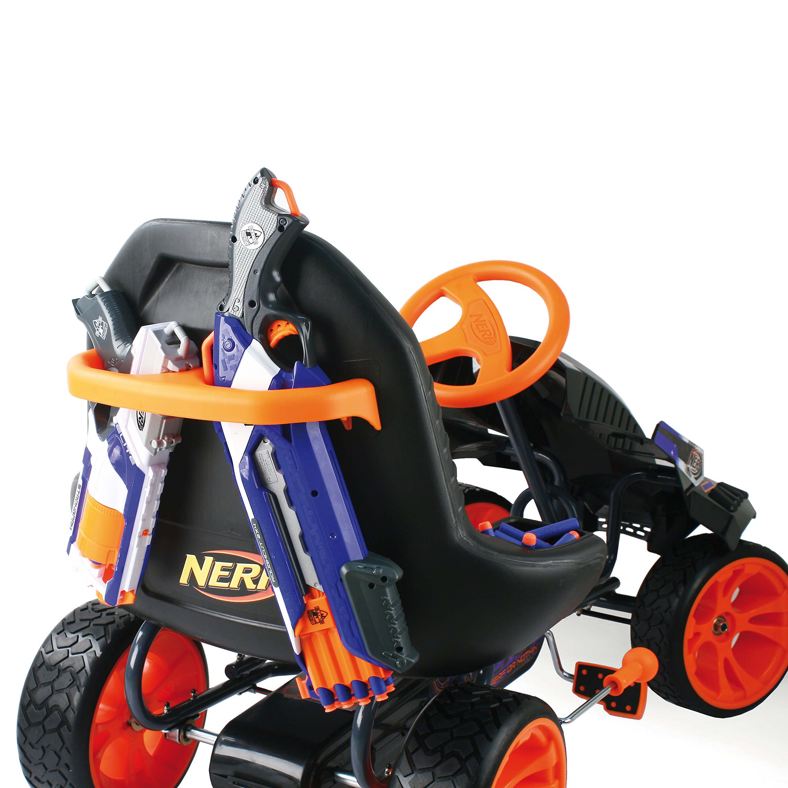 Nerf Battle Racer Pedal Go Kart, Orange/Grey/Black Buy Online in United Arab Emirates at