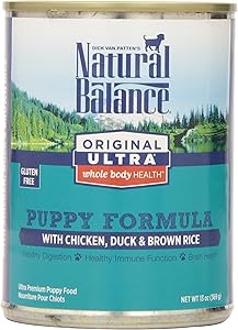 Natural Balance Original Ultra Whole Body Health Chicken Duck Brown Rice Canned Puppy Dog Food