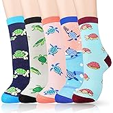 Belloxis 5Pcs Funny Animal Socks for Women &amp; Girls | Cotton Crew Socks, Cute Comfortable Animal Gifts for Daily Wear Great Birthday Gift Ideas