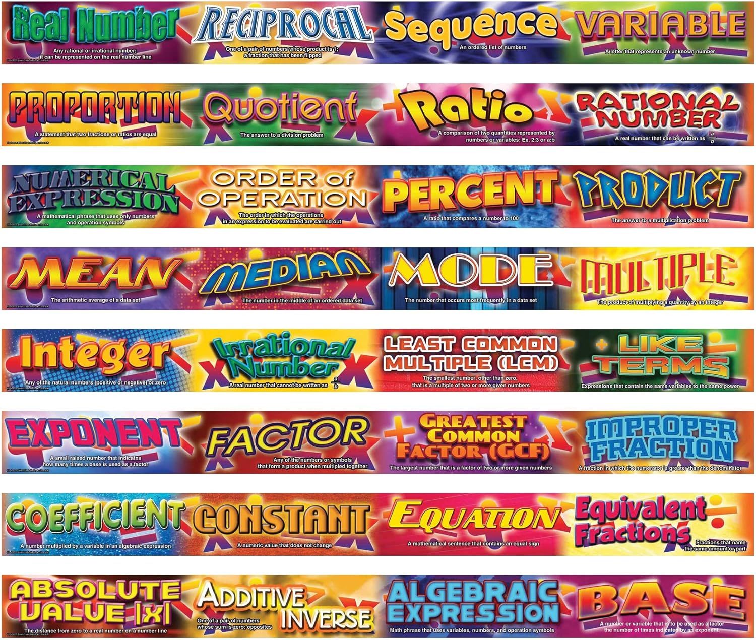 Amazon Com Carson Dellosa Mark Twain Math Vocabulary Words