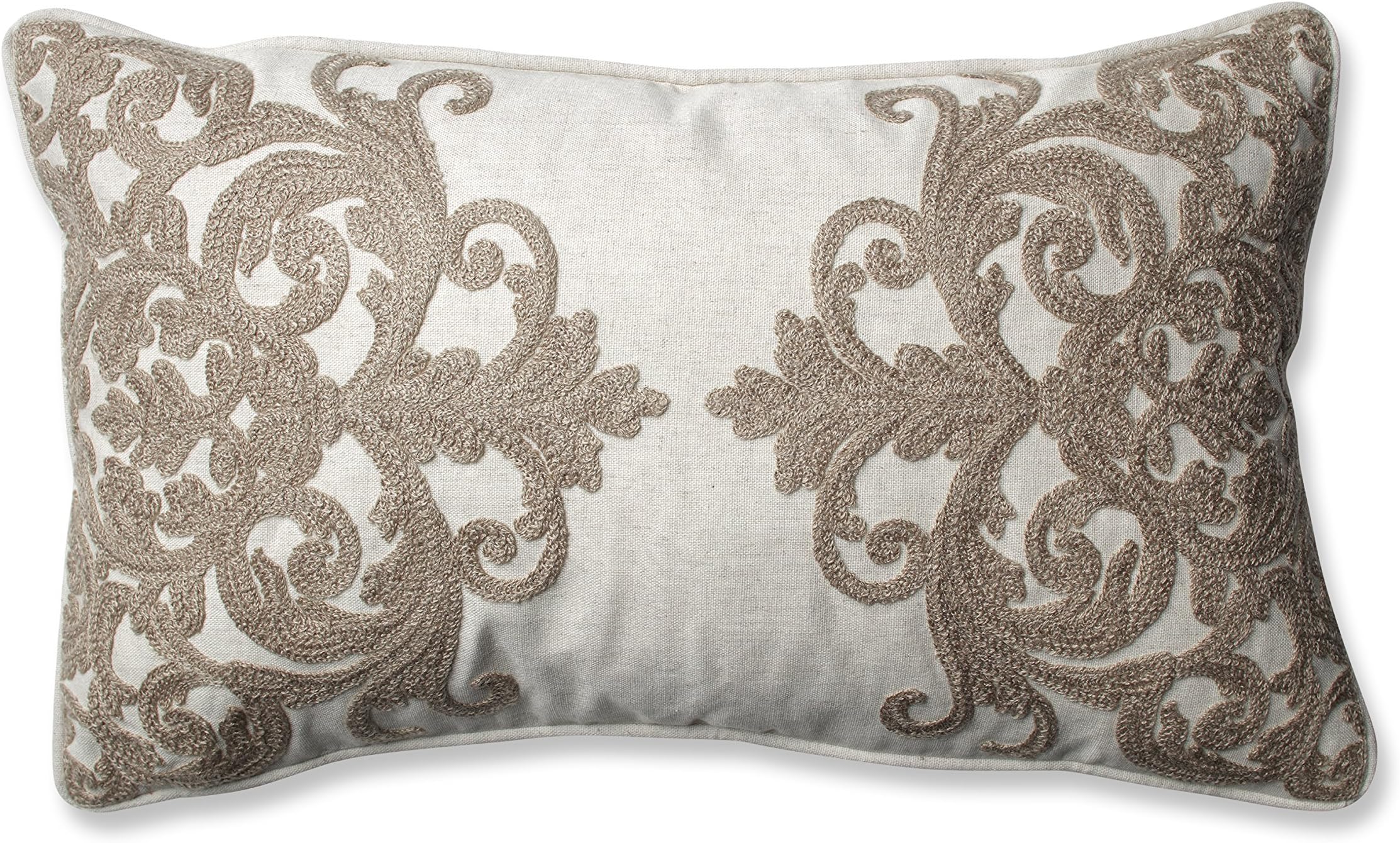 Pillow Perfect 605340 Bristol Birch Rectangular Throw Pillow