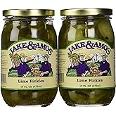 Jake &amp; Amos - Lime Pickles / 2 - 16 Oz. Jars