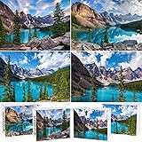 4 Pack Moraine Lake Puzzles for Adults 1000