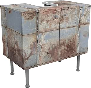 Imagen Mundos Armario para lavabo – Shabby Industrial metal aspecto