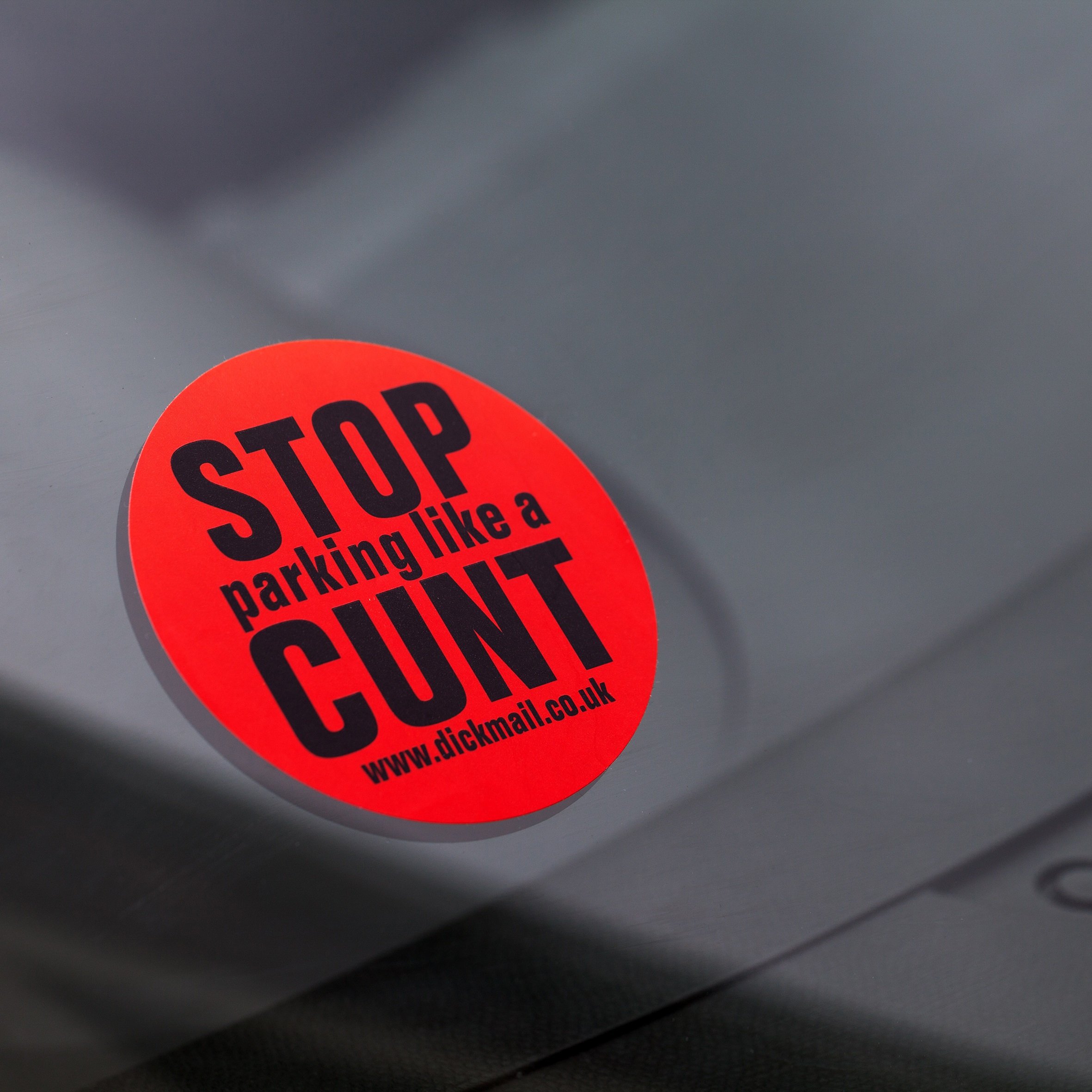 DM Novelties Stop Parking Like A CUNT Sticker Decal Novelty Gift Gag Bumper Sticker (48 Stickers)