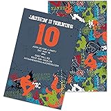 Skateboarder Children's Birthday Invitations Set of 10