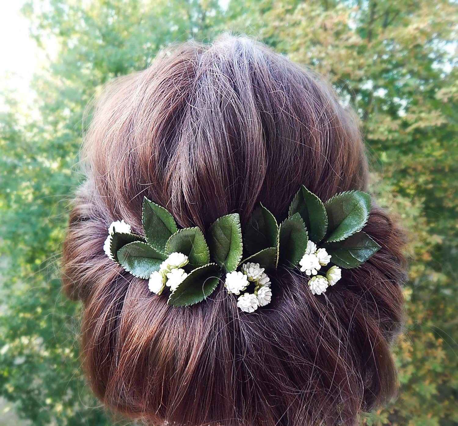 Babys Breath Bridal Hair Pins White Small Flower Hairpiece Gypsophila Wedding Hair Pins Accessories Hair Pins Ugaurbanag Com