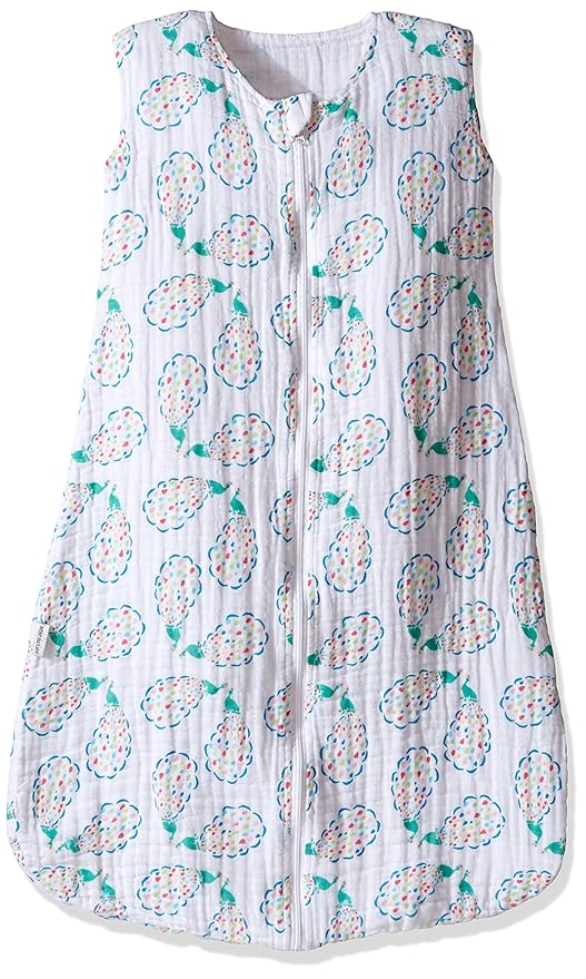 peacocks baby sleepsuits