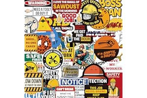 VYRANA 250+ Hard Hat Stickers for Adults - Funny Sticker Book for Water Bottle, Helmet, Cars, Tool Box, Truck, Motorcycle, Cooler, Laptop - Blue Collar Cool Fun Hardhat Stickers Gifts for Men, Waterproof