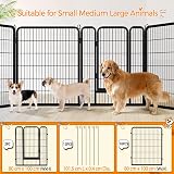 Yaheetech Heavy Duty Dog Playpen 12 Panels 100cm Fence Large/Medium Pets view 4