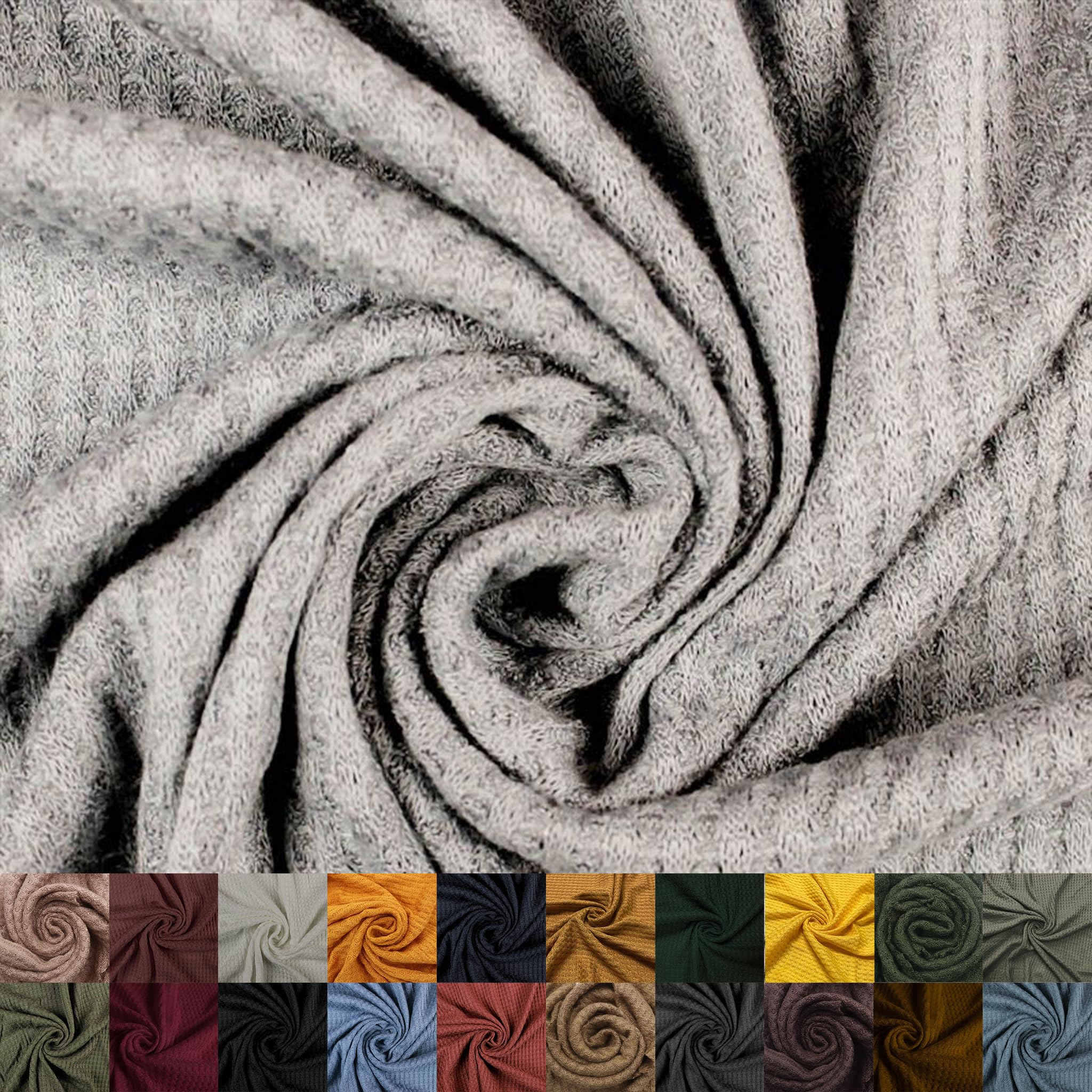 Texco Inc 59" Wide Rayon Spandex Waffle Open Knit