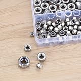 CHUYOU 230 Pcs Nylon Lock Nuts Set M3-M8 Stainless Steel Nylock Assortment Kit view 5