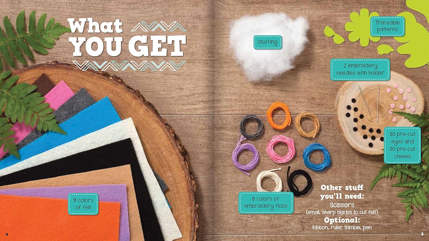 klutz sew mini animals toy