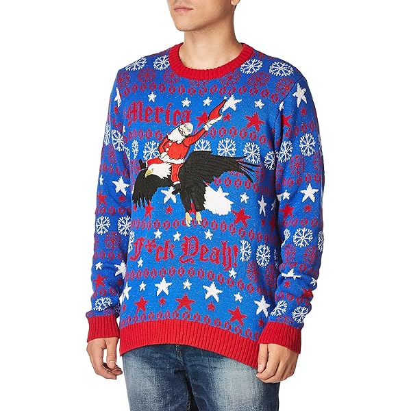 Ugly Christmas Vest Men Blizzard Bay Men's Santa Motorcycle Cardi - Main Image