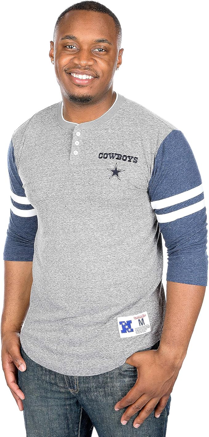 dallas cowboys henley shirt