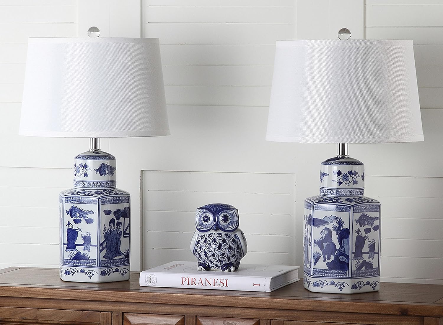 Best table lamp blue white