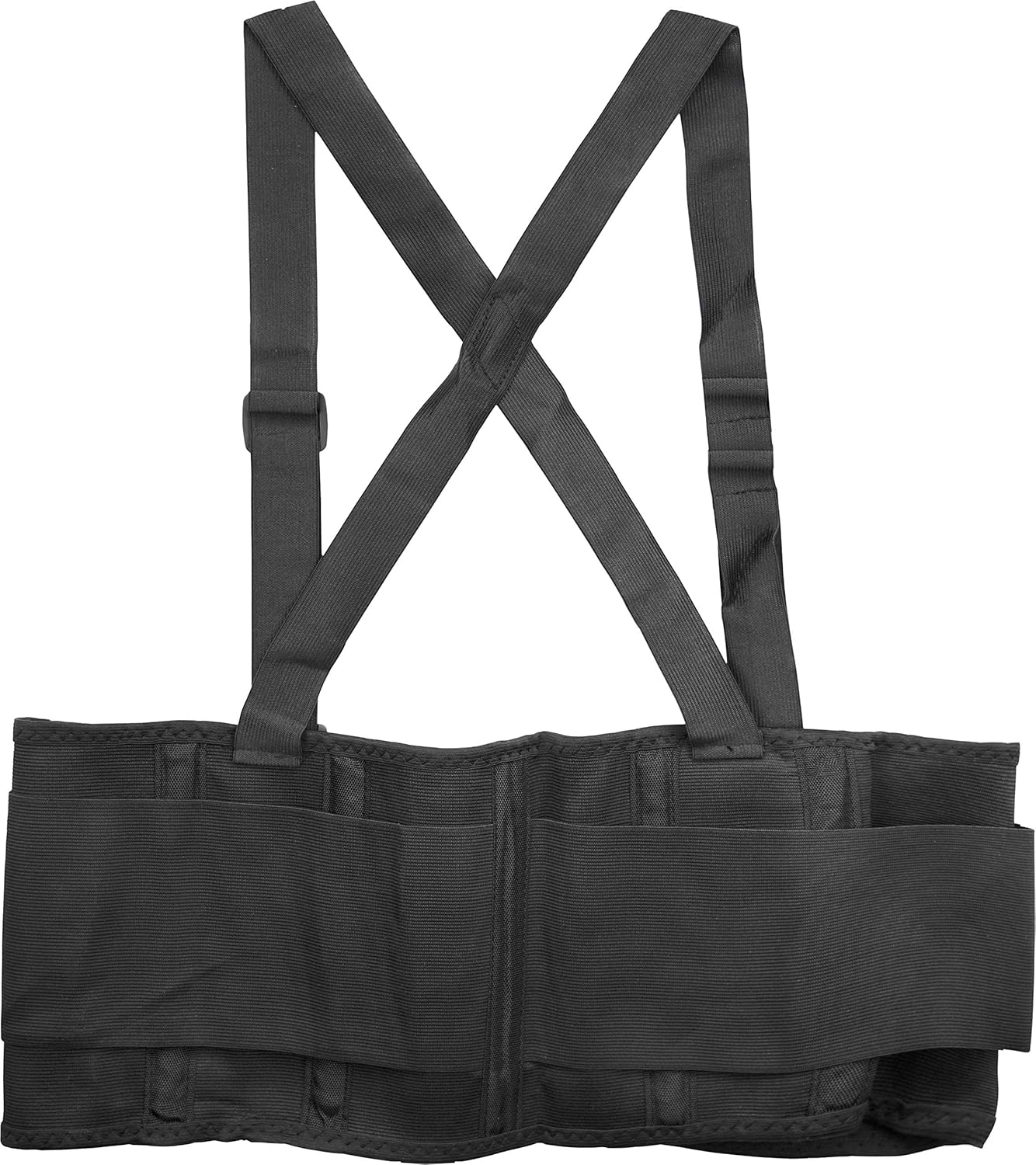 Ironwear 1900 Back Support Lumbar Belt with Adjustable Straps (Black, Medium): Industrial & Scientific
