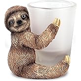 CoTa Global Cool Sloth Shot Glass - Novelty Glassware Home and Bar Liquor Accessory, Fun Wild Animal Shooter for Espresso and Alcohol Drinks, Ideal Drinkware Gift for Parties and Events - 2.75 Inches