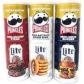 Potato Chips Trio Variety Set 5.5oz - 3 cans (Beer-Braised Steak, Beer-Battered Onion Ring, Beer Cheese Burger)