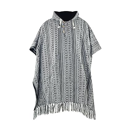virblatt – Herren Poncho Hippie Kleidung Hippie Jacke Hippie Poncho Alternative Kleidung – Arriba