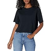The Drop Womens Sydney Short-Sleeve Cropped Crew Neck T-Shirt