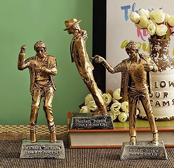 TiedRibbons Michael Jackson showpiece Set of 3 Decoration Handicraft Sculptures showpiece Statue Figurines Items for Drawing Room Living Room Office Bed Room Garden Home Decor and House Warming Gifts