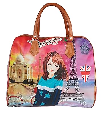 Zacharias Womens Assorted Prints Hand Bag/Shopping Bag/Carry Bag