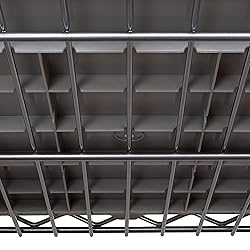 Seville Classics Heavy Duty NSF Bin Rack Solid