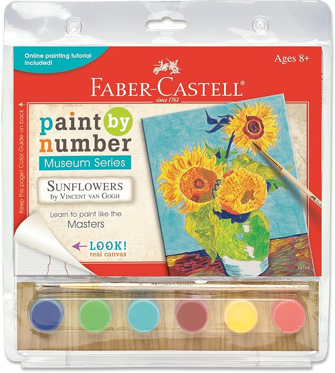van gogh sunflower paint by number