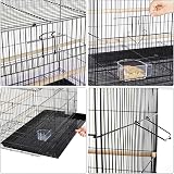 Yaheetech Large Bird Cage Flight Cage 77.5x46.5x46 cm Black view 8