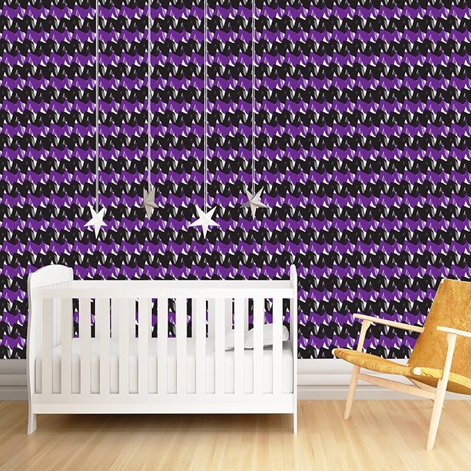 Amazon ツートンカラーwave Patterned Peel Stick Textured壁紙by Customwallpaper Com Pd 75 21 100 1 0 Pre 壁紙