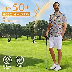 Xdceu Funny Golf Shirts for Men - Thanksgiving Golf