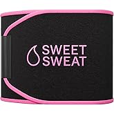 Sports Research Sweet Sweat Waist Trimmer (Core Series) - Premium Sweat Enhancing Fitness Band for Women & Men
