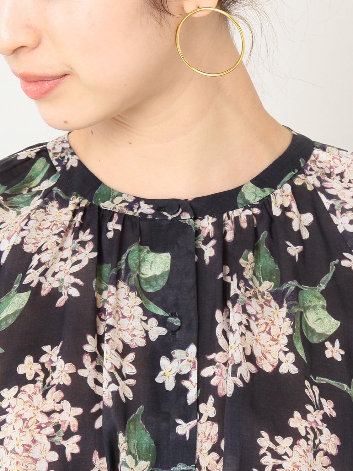 ビューティ ユース ユナイテッドアローズ Beauty Youth United Arrows By リバティプリント ギャザーロングワンピース 2way 7950 Navy 79 Medium ワンピース チュニック 通販 Amazon