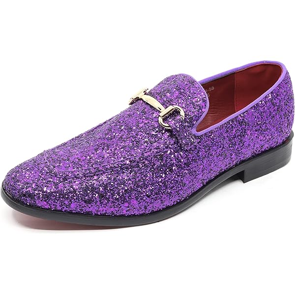 Amazon.com | Mens Smoking Glitter Slipper, Luxury Penny Slip-On Classic  Party Wedding Tuxedo Loafers Sparkle Dress Shoes Blue (201 Blue, 10 M US) |  Loafers & Slip-Ons