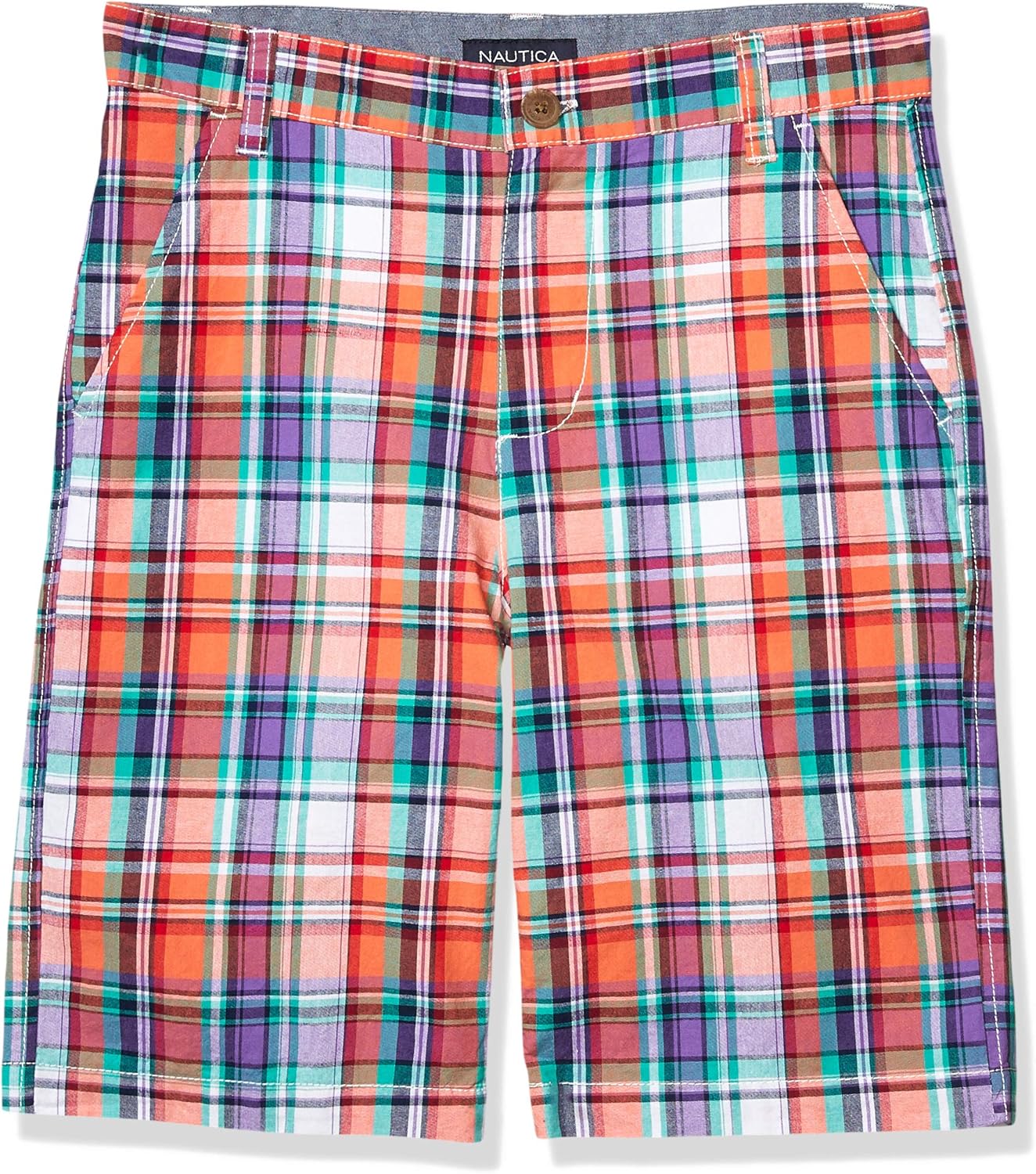 Nautica Boys Flat Front Printed Shorts Amazon.ca Clothing & Accessories